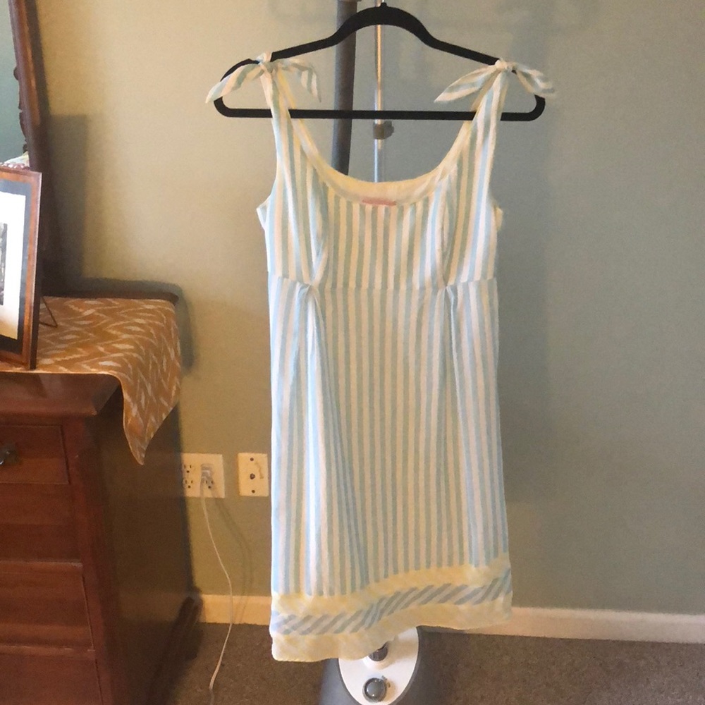 Lilly Pulitzer Striped Tie Strap Dress Sz 4
